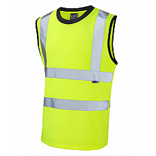 ASHFORD ISO 20471 Cl 2 Comfort Sleeveless T-Shirt HV YELLOW