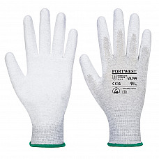 VA199 Grey Vending Antistatic PU Palm Glove