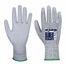 VA620 Grey Vending LR Cut PU Palm Glove