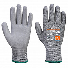 VA622 Grey Vending MR Cut PU Palm Glove