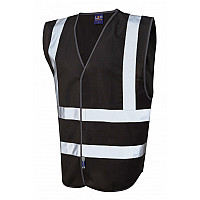 PILTON Coloured Reflective Waistcoat BLACK