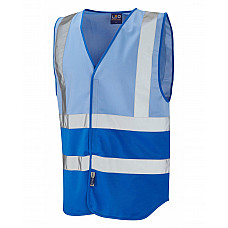 PILTON Coloured Reflective Waistcoat SKY/ROYAL