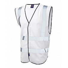 PILTON Coloured Reflective Waistcoat WHITE