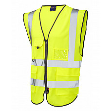 LYNTON ISO 20471 Cl 2 Superior Waistcoat HV YELLOW