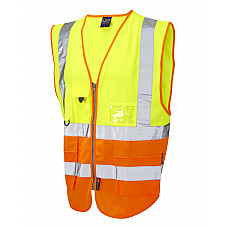 LYNTON ISO 20471 Cl 2 Superior Waistcoat HV YELLOW/HV ORANGE