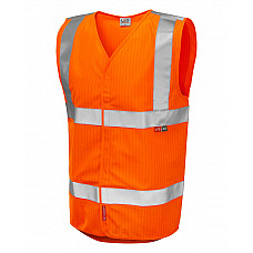 CLIFTON ISO 20471 Cl 2 LFS Waistcoat (EN 14116/EN 1149) HV ORANGE