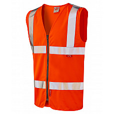 MEETH ISO 20471 Cl 2 LFS Zip Waistcoat (EN 14116) HV ORANGE