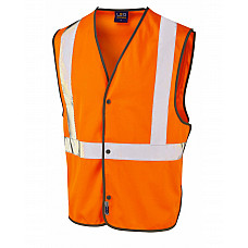 UMBERLEIGH ISO 20471 Cl 2 Railway Stud Waistcoat HV ORANGE