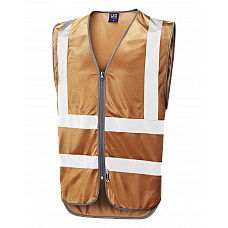 COMMODORE Reflective Zip Waistcoat BRONZE