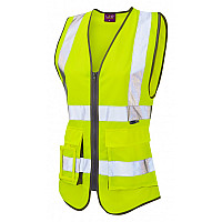 LYNMOUTH ISO 20471 Cl 2 Superior Women's Waistcoat HV YELLOW